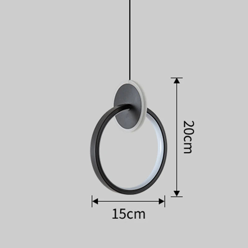 Room Decor Ring Lustres Lamparas Colgantes Para Techo Chandeliers Luminaria Suspension Pendant Lights Lamps Luminaire Suspendu
