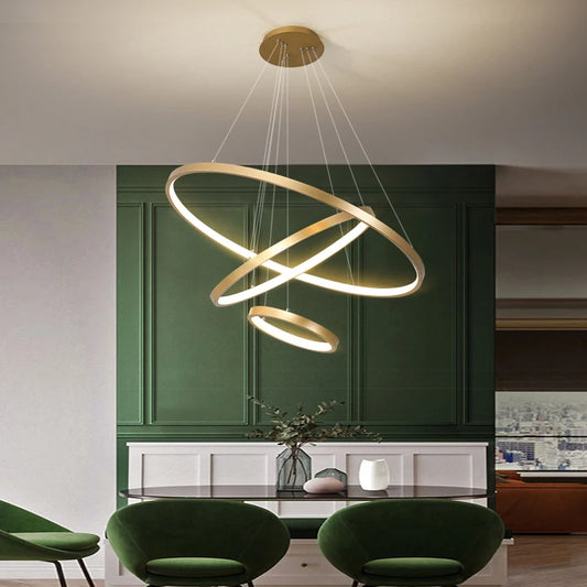 Modern Led Chandeliers Villa Living Bedroom restaurant Wrought Iron Ceiling Chandelier Home Indoor Lighting Decor Pendant Lights