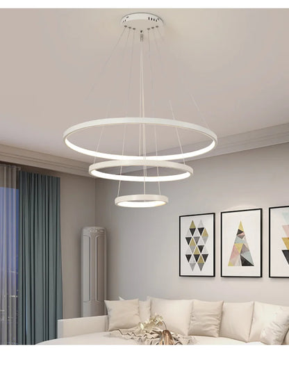 Modern Led Chandeliers Villa Living Bedroom restaurant Wrought Iron Ceiling Chandelier Home Indoor Lighting Decor Pendant Lights