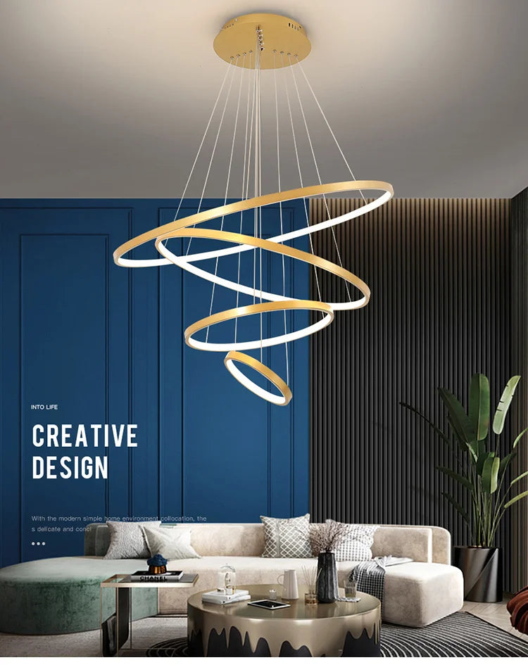 Modern Led Chandeliers Villa Living Bedroom restaurant Wrought Iron Ceiling Chandelier Home Indoor Lighting Decor Pendant Lights