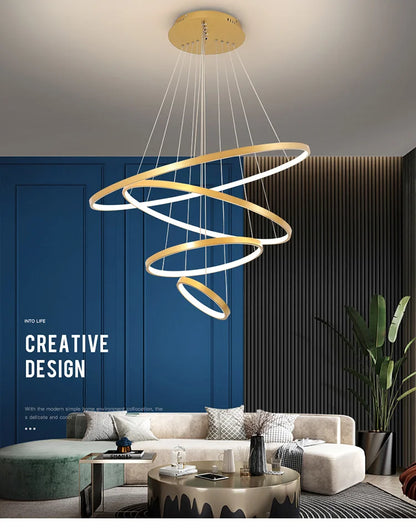 Modern Led Chandeliers Villa Living Bedroom restaurant Wrought Iron Ceiling Chandelier Home Indoor Lighting Decor Pendant Lights
