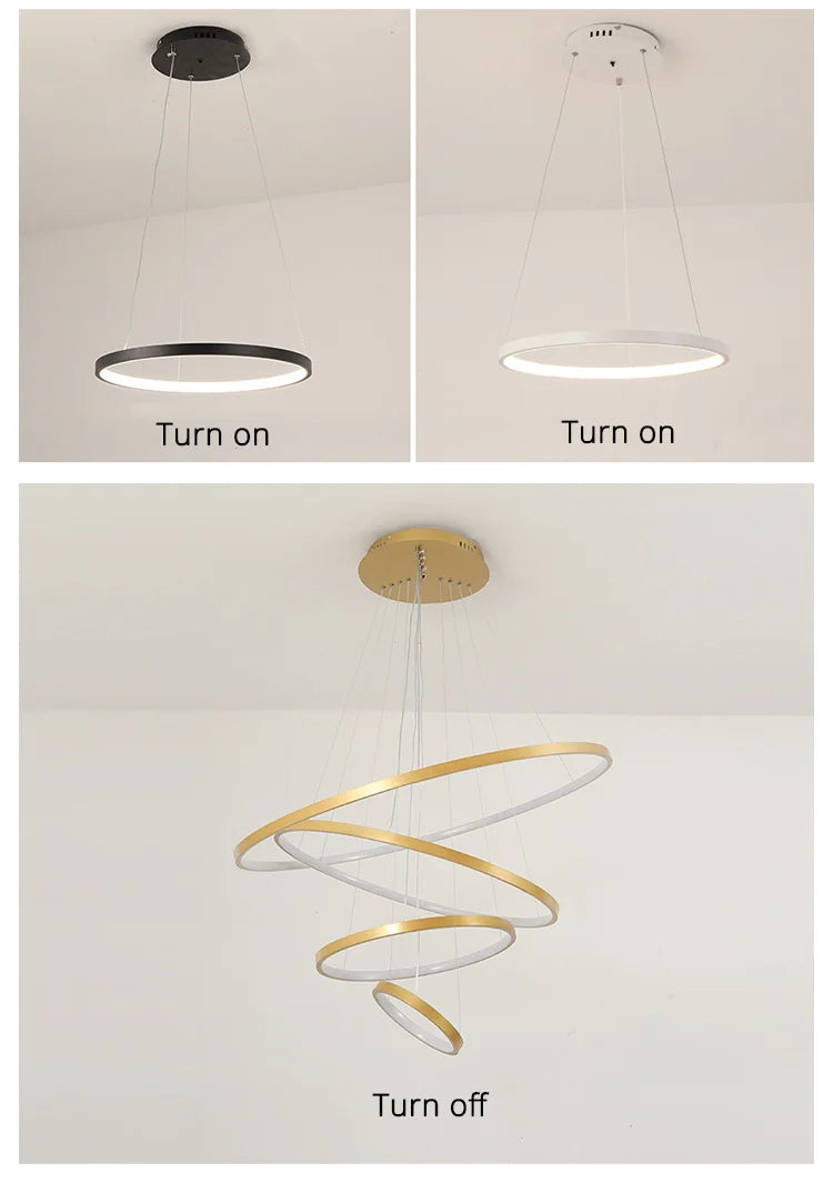 Modern Led Chandeliers Villa Living Bedroom restaurant Wrought Iron Ceiling Chandelier Home Indoor Lighting Decor Pendant Lights