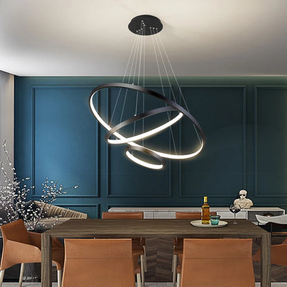 Modern Led Chandeliers Villa Living Bedroom restaurant Wrought Iron Ceiling Chandelier Home Indoor Lighting Decor Pendant Lights