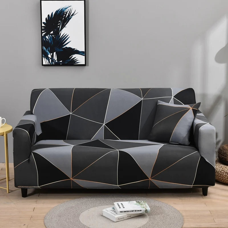 new style printed L shape sofa covers for living room sofa protector anti-dust elastic stretch covers for corner sofa cover