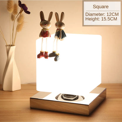 Bedroom Beside Table Lights Decorative Led Indoor Modern Living Room Study Home Lamps Glass Japan Decoration Simple Lighting