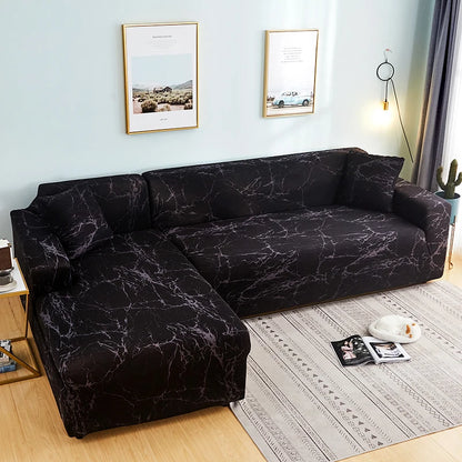 new style printed L shape sofa covers for living room sofa protector anti-dust elastic stretch covers for corner sofa cover
