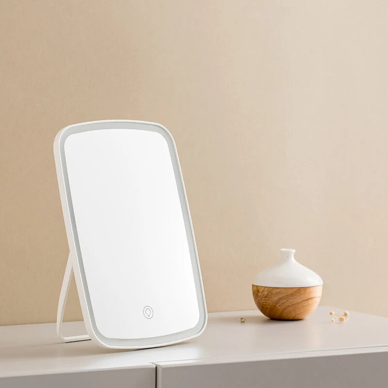Jordan Judy Led Light Mirror  Intelligent  Makeup Mirrors Portable Rechargeable Desktop Touch-Screen Mirror