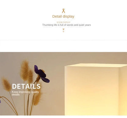 Bedroom Beside Table Lights Decorative Led Indoor Modern Living Room Study Home Lamps Glass Japan Decoration Simple Lighting