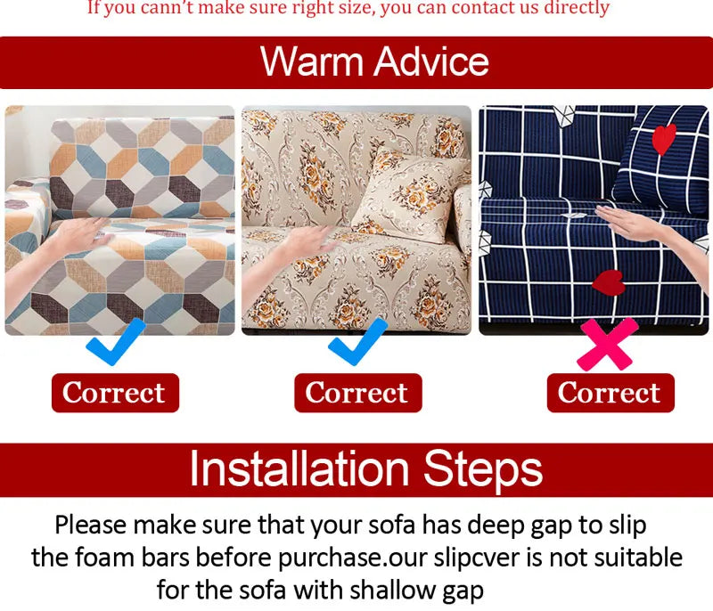 new style printed L shape sofa covers for living room sofa protector anti-dust elastic stretch covers for corner sofa cover
