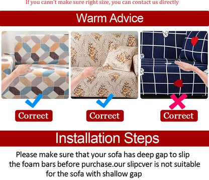 new style printed L shape sofa covers for living room sofa protector anti-dust elastic stretch covers for corner sofa cover