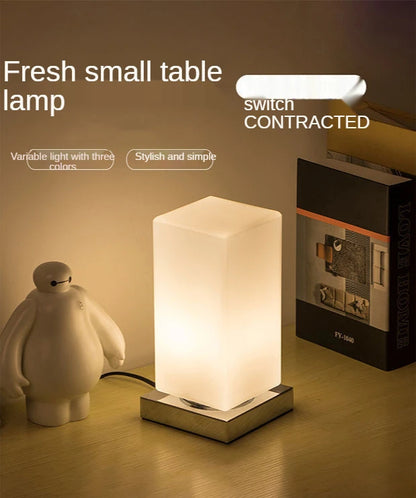 Bedroom Beside Table Lights Decorative Led Indoor Modern Living Room Study Home Lamps Glass Japan Decoration Simple Lighting