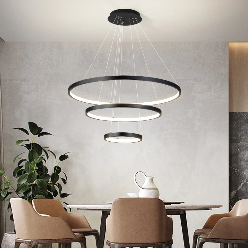 Modern Led Chandeliers Villa Living Bedroom restaurant Wrought Iron Ceiling Chandelier Home Indoor Lighting Decor Pendant Lights
