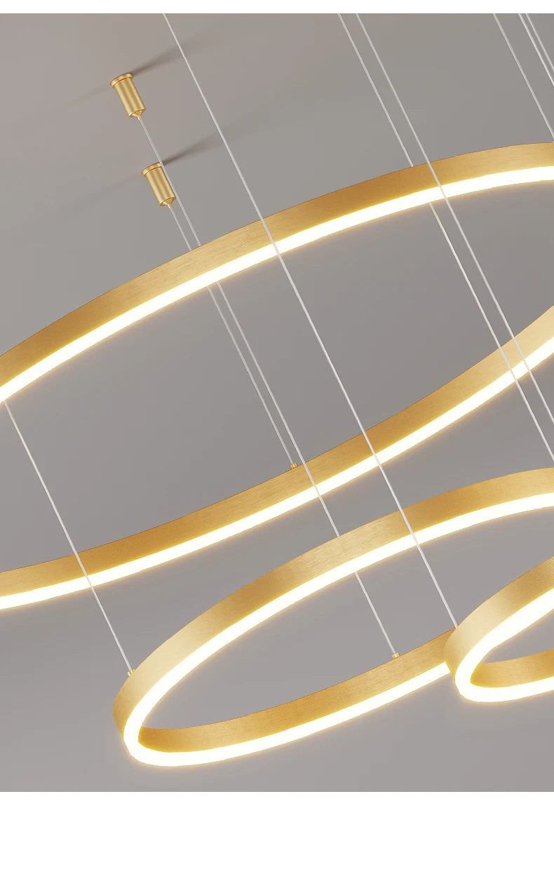 Modern Led Ceiling Chandelier Circular Ring Chandelier Living Bedroom Dining Room Lighting Home Indoor Lighting Decor Chandelier