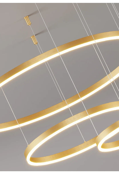 Modern Led Ceiling Chandelier Circular Ring Chandelier Living Bedroom Dining Room Lighting Home Indoor Lighting Decor Chandelier