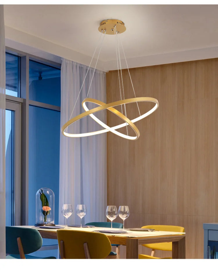 Modern Led Chandeliers Villa Living Bedroom restaurant Wrought Iron Ceiling Chandelier Home Indoor Lighting Decor Pendant Lights