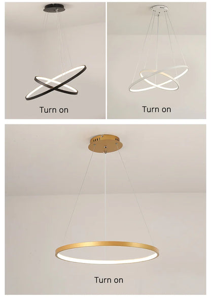 Modern Led Chandeliers Villa Living Bedroom restaurant Wrought Iron Ceiling Chandelier Home Indoor Lighting Decor Pendant Lights