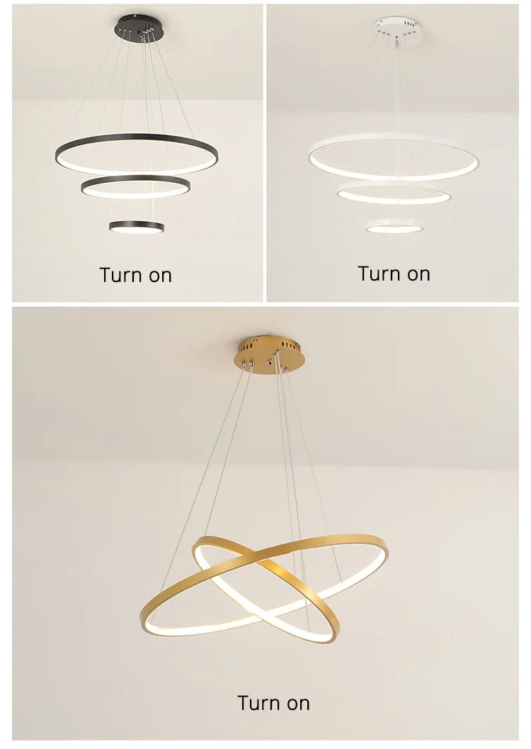 Modern Led Chandeliers Villa Living Bedroom restaurant Wrought Iron Ceiling Chandelier Home Indoor Lighting Decor Pendant Lights