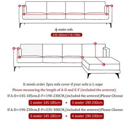 new style printed L shape sofa covers for living room sofa protector anti-dust elastic stretch covers for corner sofa cover