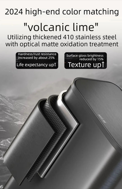Kitchen Bin Large Large Capacity New Household Living Room Light Luxury High-grade Stainless Steel Italian Style Furniture