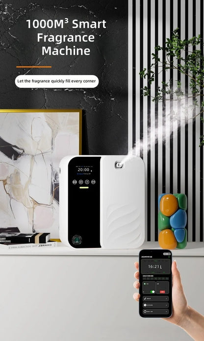 Aromatherapy Diffuser Automatic Fragrance Dispenser Home & Hotel Use Deodorizing Essential Oil Diffuser Mobile Control
