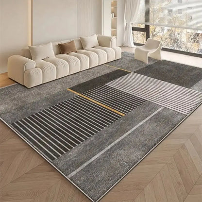 VIKAMA Modern Geometry Large Area Carpet for Living Room and Bedroom Floor Mat Anti-Slip Indoor Area Carpet Home Decoration