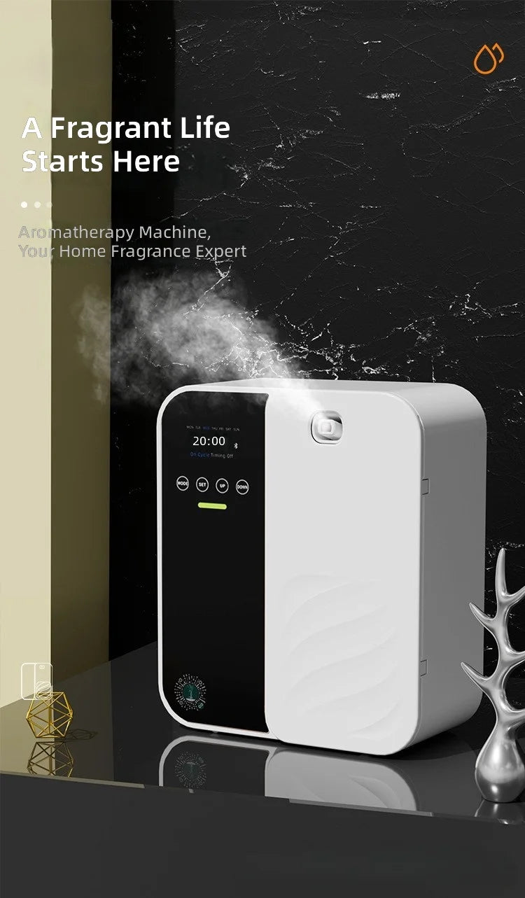 Aromatherapy Diffuser Automatic Fragrance Dispenser Home & Hotel Use Deodorizing Essential Oil Diffuser Mobile Control