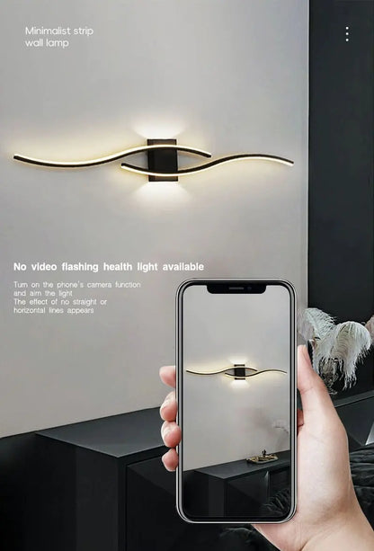 Modern LED Wall Lamps for Bedroom Bedside Wall Sconces Living Room Foyer Home Indoor Wall Lighting Fixture Interior Lamps Aisle