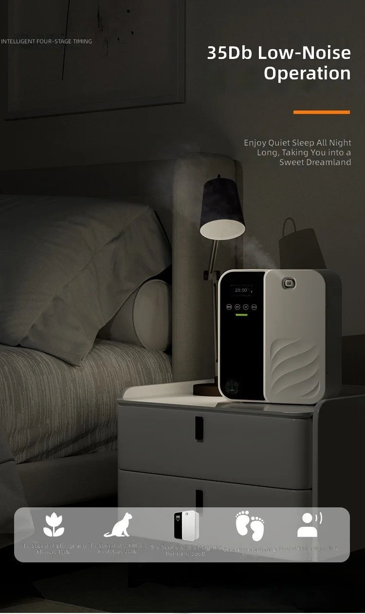 Aromatherapy Diffuser Automatic Fragrance Dispenser Home & Hotel Use Deodorizing Essential Oil Diffuser Mobile Control