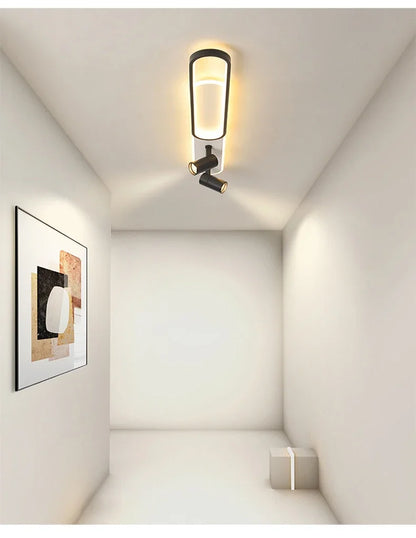 Minimalist LED Ceiling Light Long Strip Dining Room Track Spotlights Bedroom Hall Corridor Lamps for Lobby Lighting