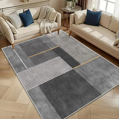 VIKAMA Modern Geometry Large Area Carpet for Living Room and Bedroom Floor Mat Anti-Slip Indoor Area Carpet Home Decoration