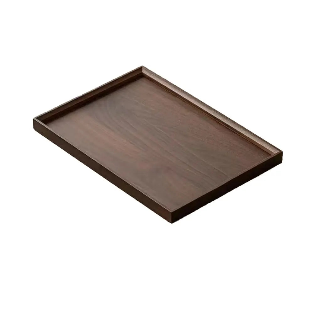 1pc Rectangular Wooden Serving Tray Dust-resistant Portable Tray Tableware Food Tray Home For Kitchen Dining Party Tea Bar Tray