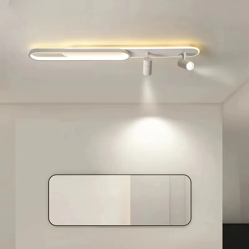 Minimalist LED Ceiling Light Long Strip Dining Room Track Spotlights Bedroom Hall Corridor Lamps for Lobby Lighting