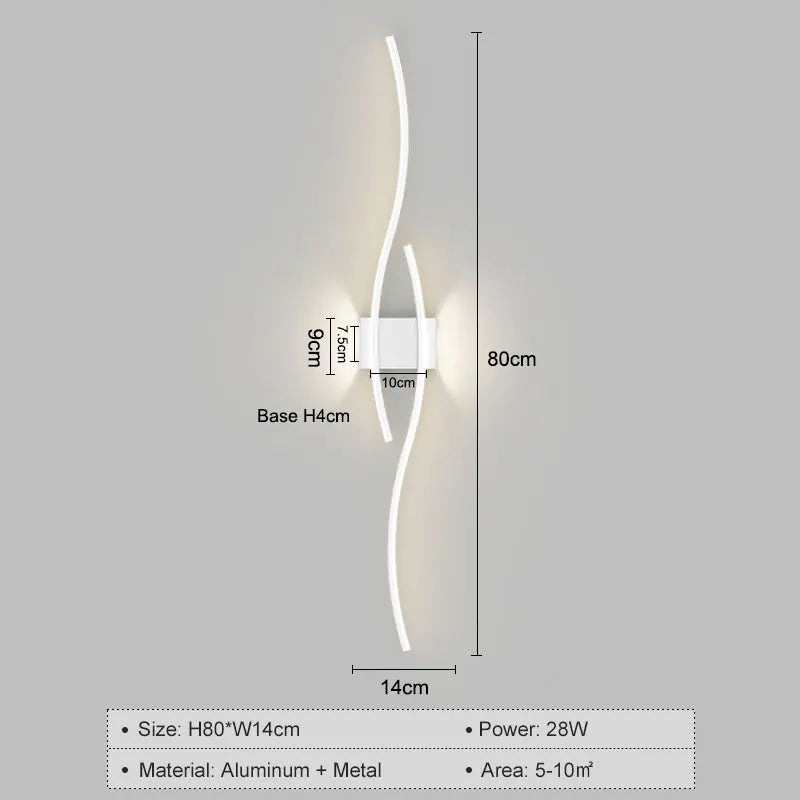 Modern LED Wall Lamps for Bedroom Bedside Wall Sconces Living Room Foyer Home Indoor Wall Lighting Fixture Interior Lamps Aisle