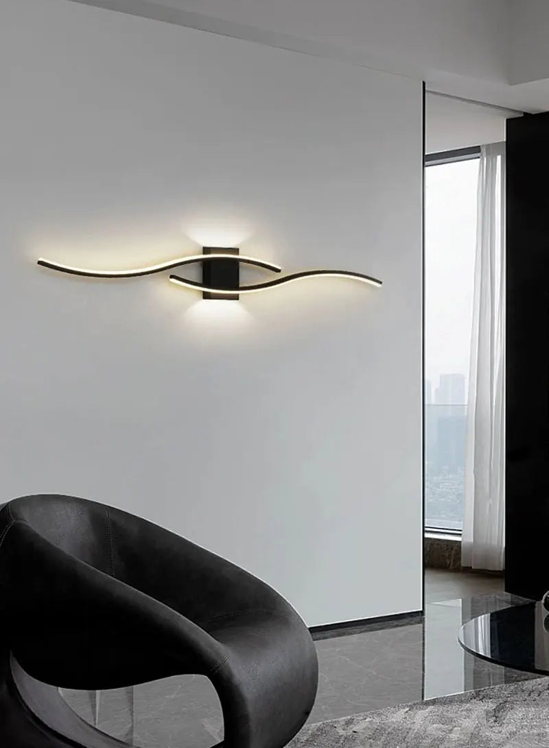Modern LED Wall Lamps for Bedroom Bedside Wall Sconces Living Room Foyer Home Indoor Wall Lighting Fixture Interior Lamps Aisle