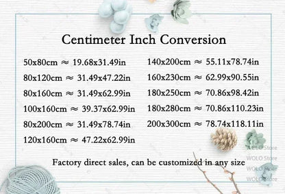 Persian-Style Floor Mat Classical Living Room Large Size Non-Slip Carpet Floor Bedroom and Living Room Lounge Rug Easy Clean