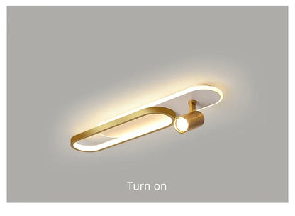 Minimalist LED Ceiling Light Long Strip Dining Room Track Spotlights Bedroom Hall Corridor Lamps for Lobby Lighting