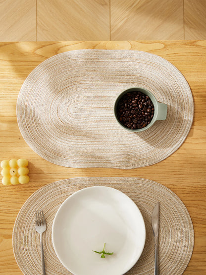 Placemats Set of 4,Heat resistant pad,Place Mat Washable Table Mats for Kitchen Dining Table Mixed Color Non-Slip Place mats