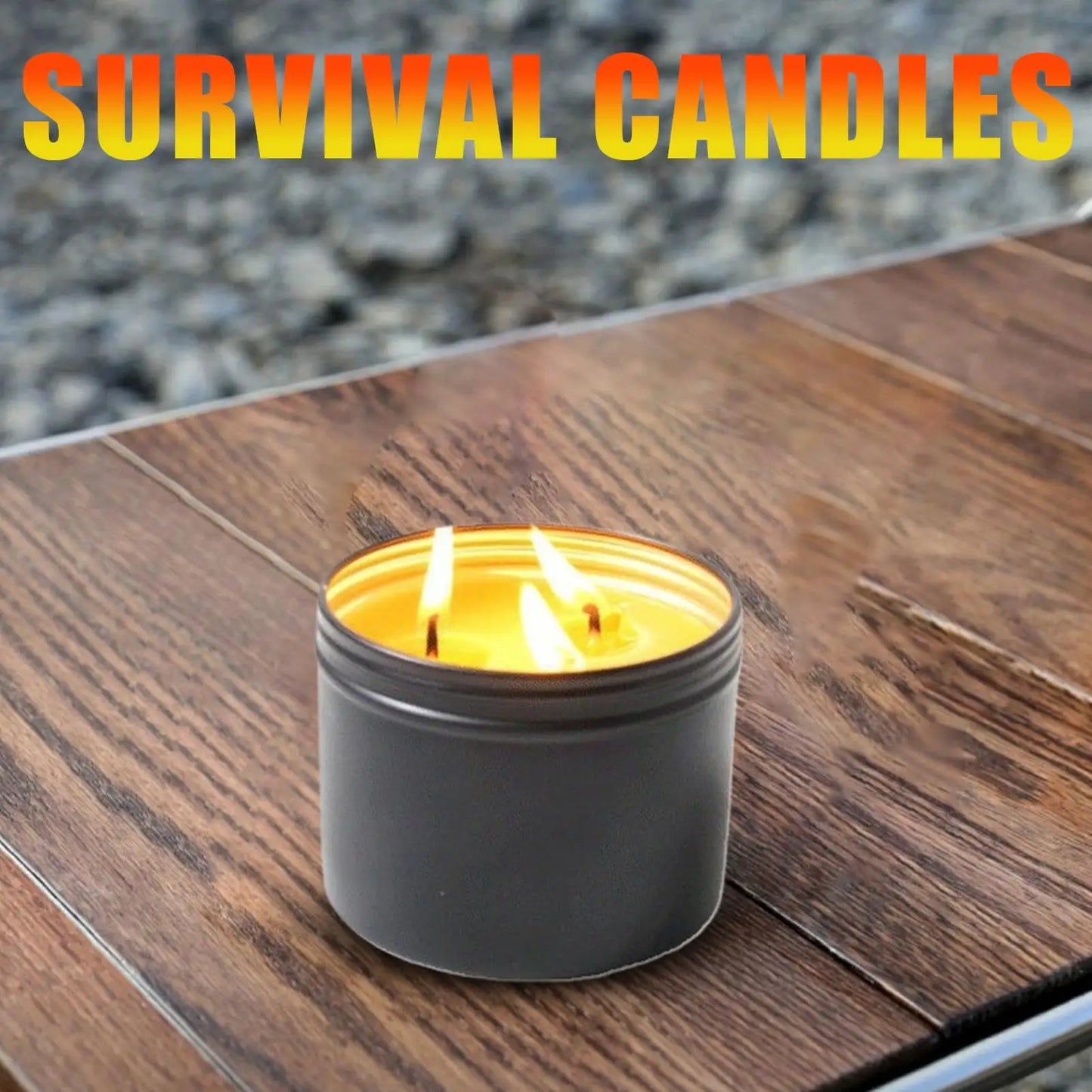 Power Outage Candles Unscented Candles with Jar 36 Hours Long Burning 3-Wick Lamp for Home Outdoor Activities Survival Fishing