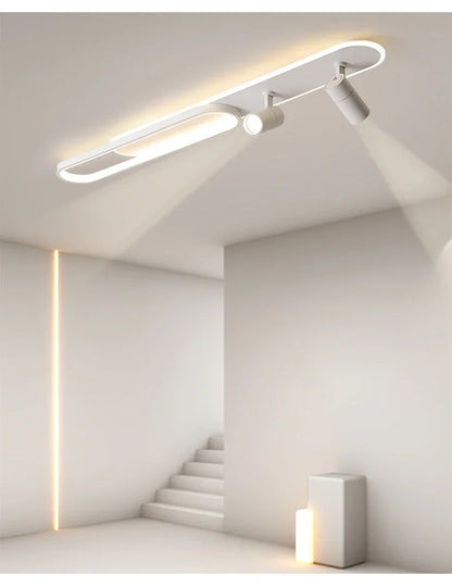 Minimalist LED Ceiling Light Long Strip Dining Room Track Spotlights Bedroom Hall Corridor Lamps for Lobby Lighting