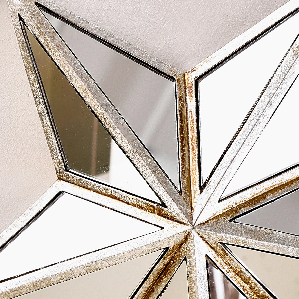1PC, retro five-pointed star resin material glass mirror wall decoration hanging