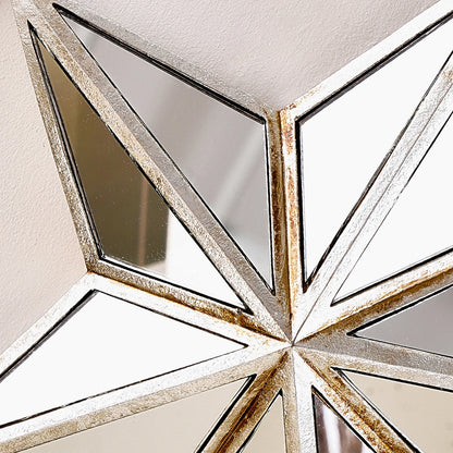 1PC, retro five-pointed star resin material glass mirror wall decoration hanging