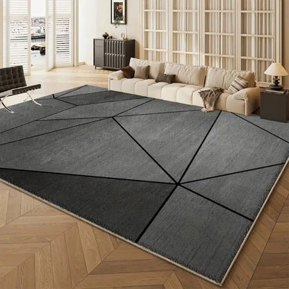 VIKAMA Modern Geometry Large Area Carpet for Living Room and Bedroom Floor Mat Anti-Slip Indoor Area Carpet Home Decoration