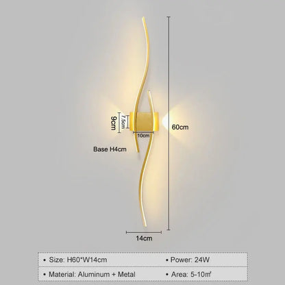Modern LED Wall Lamps for Bedroom Bedside Wall Sconces Living Room Foyer Home Indoor Wall Lighting Fixture Interior Lamps Aisle