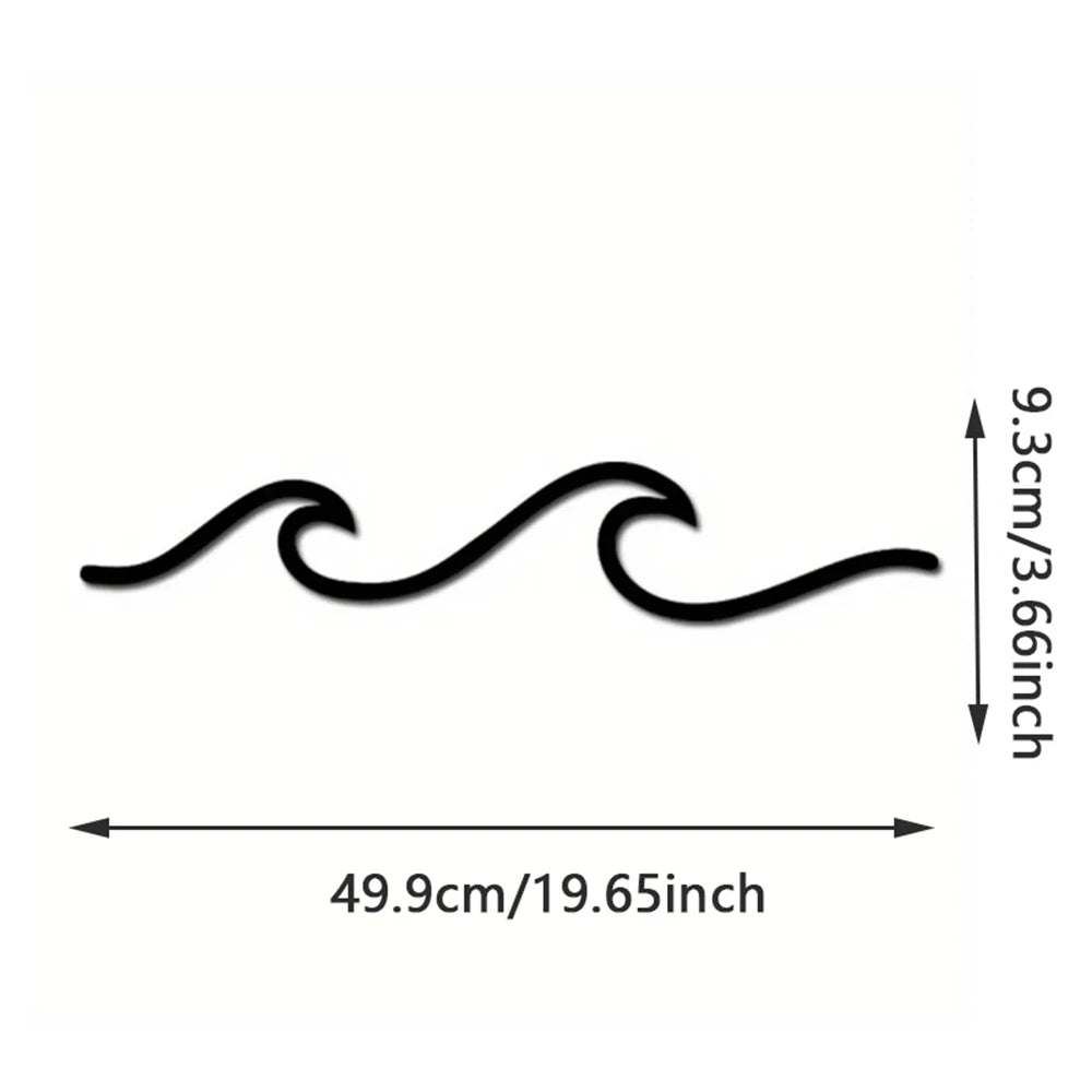 1pc Metal Wall Art Minimalist - Facial Line Wall Decor, Abstract Black Iron Sculpture for Modern Home Hanging Decor