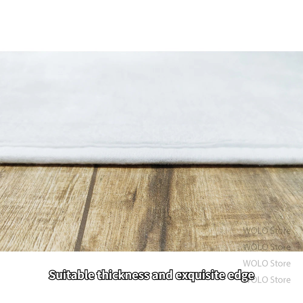 Persian-Style Floor Mat Classical Living Room Large Size Non-Slip Carpet Floor Bedroom and Living Room Lounge Rug Easy Clean