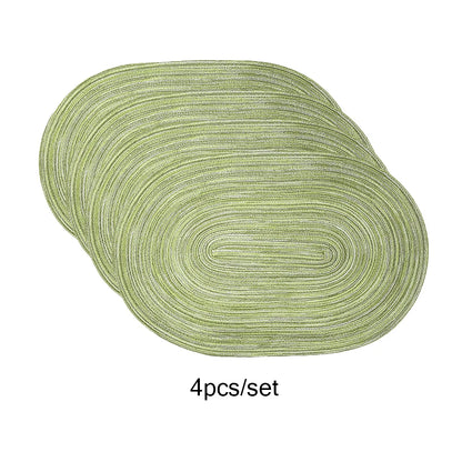 Placemats Set of 4,Heat resistant pad,Place Mat Washable Table Mats for Kitchen Dining Table Mixed Color Non-Slip Place mats
