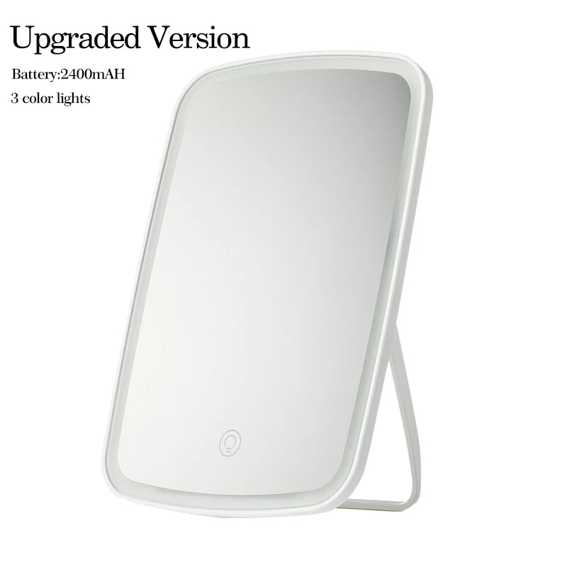 Jordan Judy Led Light Mirror  Intelligent  Makeup Mirrors Portable Rechargeable Desktop Touch-Screen Mirror