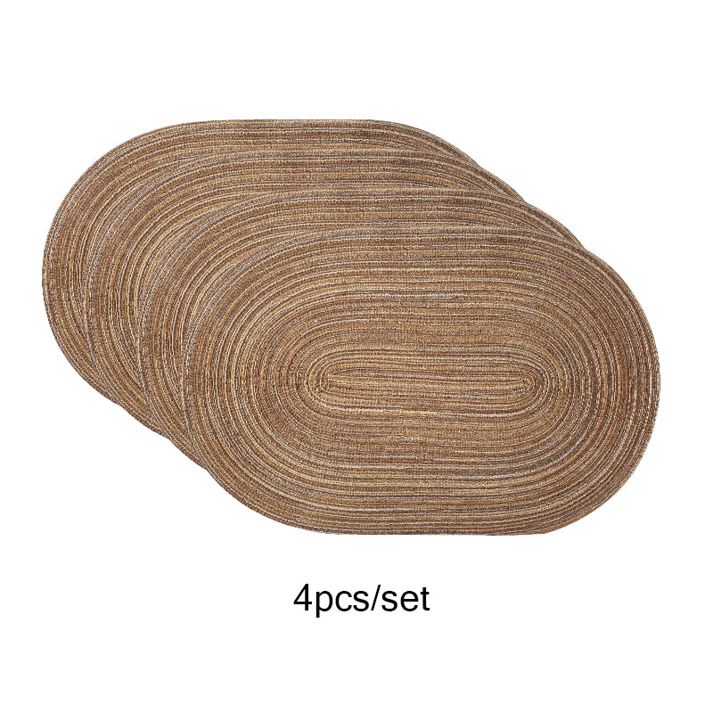 Placemats Set of 4,Heat resistant pad,Place Mat Washable Table Mats for Kitchen Dining Table Mixed Color Non-Slip Place mats