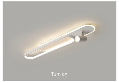 Minimalist LED Ceiling Light Long Strip Dining Room Track Spotlights Bedroom Hall Corridor Lamps for Lobby Lighting