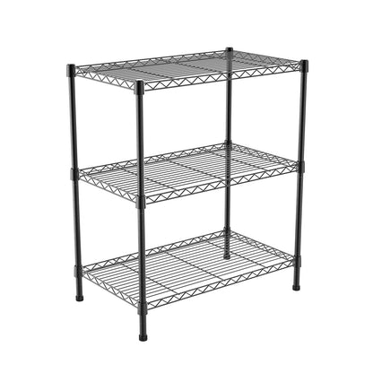 3/4/5 Tier Heavy Duty Shelving Units, Adjustable Metal Wire Storage Rack for Kitchen Garage Pantry Living Room Warehouse